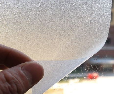 德格玻璃门外面粘广告用什么材料好？